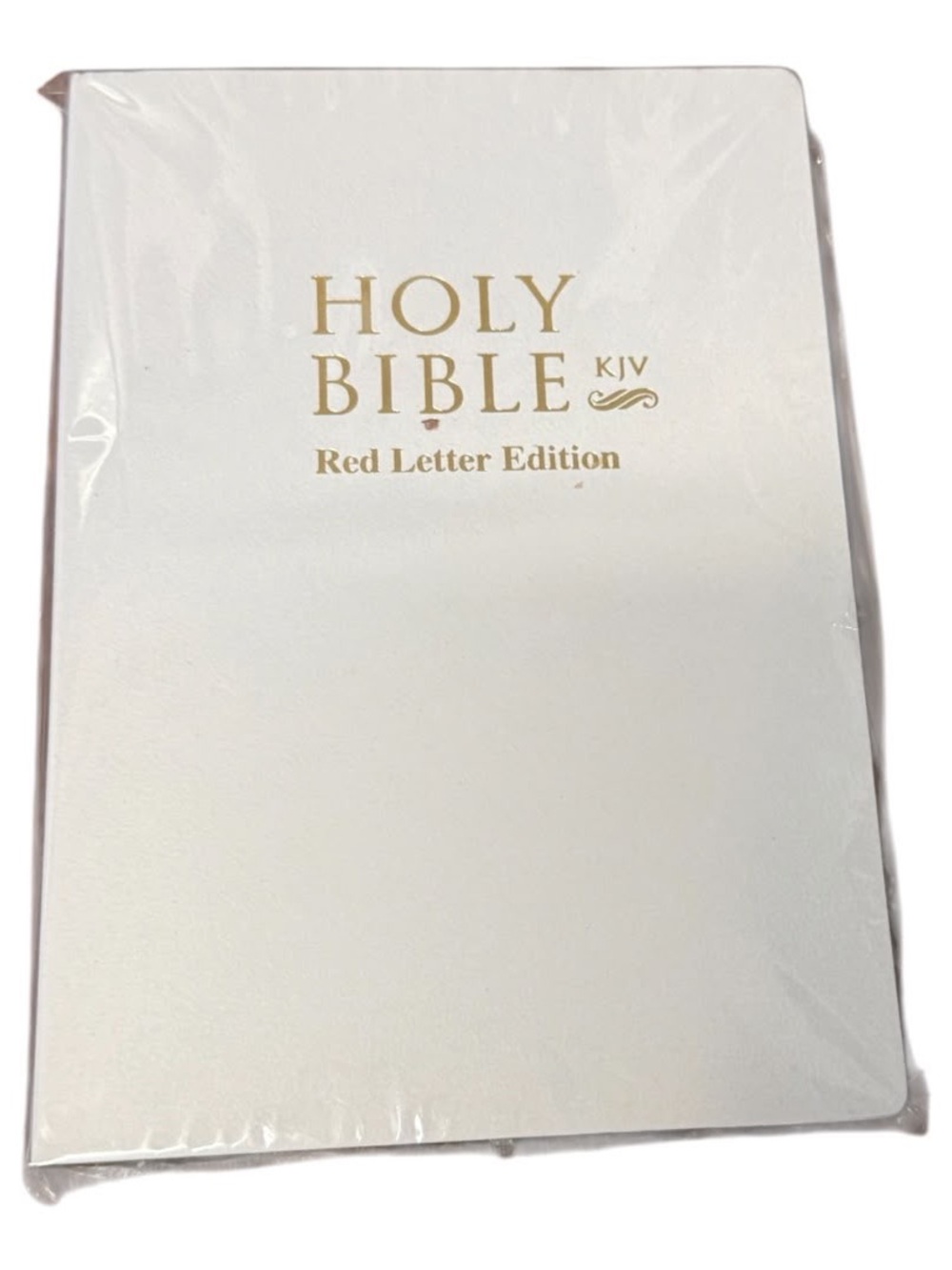 KJV Holy Bible Red Letter Edition - White